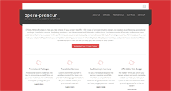 Desktop Screenshot of opera-preneur.com