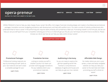 Tablet Screenshot of opera-preneur.com